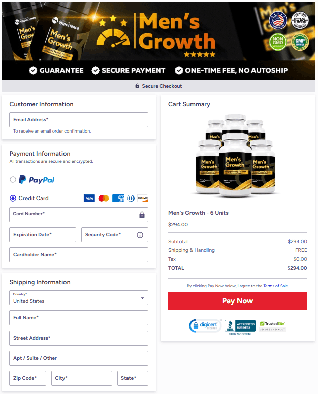 Men's Growth Offer